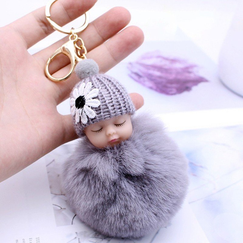 Móc Treo Chìa Khoá Búp Bê Nhỏ Xinh. Móc chìa khoá xe ô tô, xe máy, xe đạp