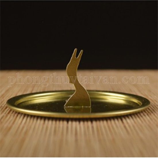 Đế cắm nhang vòng Nhôm đường kính 7.2cm - thờ cúng