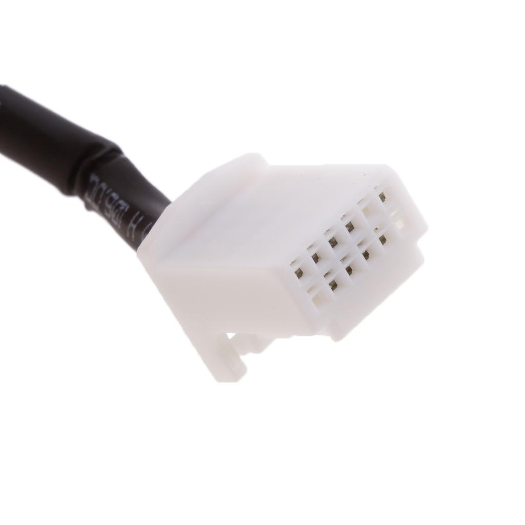 Car Charger MP3 Player Radio Interface AUX in 6+6Pin Adapter For