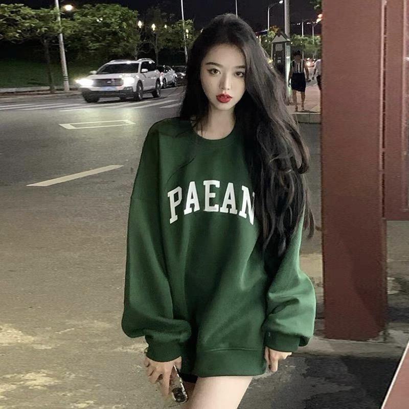 Áo nỉ sweater nam nư ,áo hoodie nỉ bông 2 lớp dày đẹp in chữ PAEAN