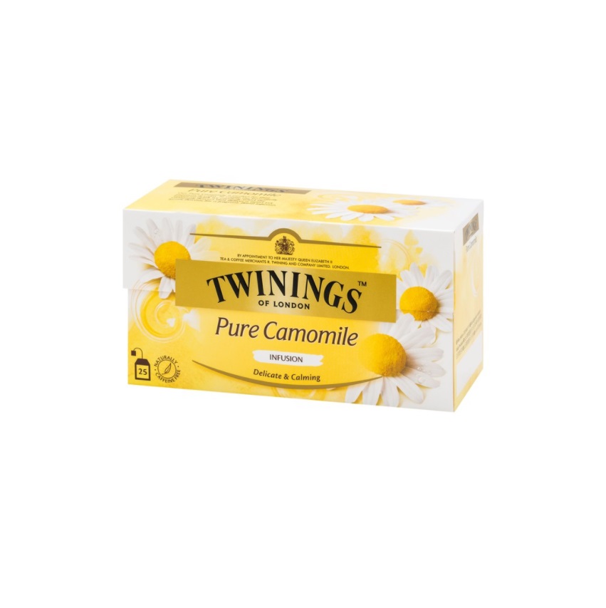 Trà TWININGS OF LONDON Pure Camomile hộp 25 gói x 1 g