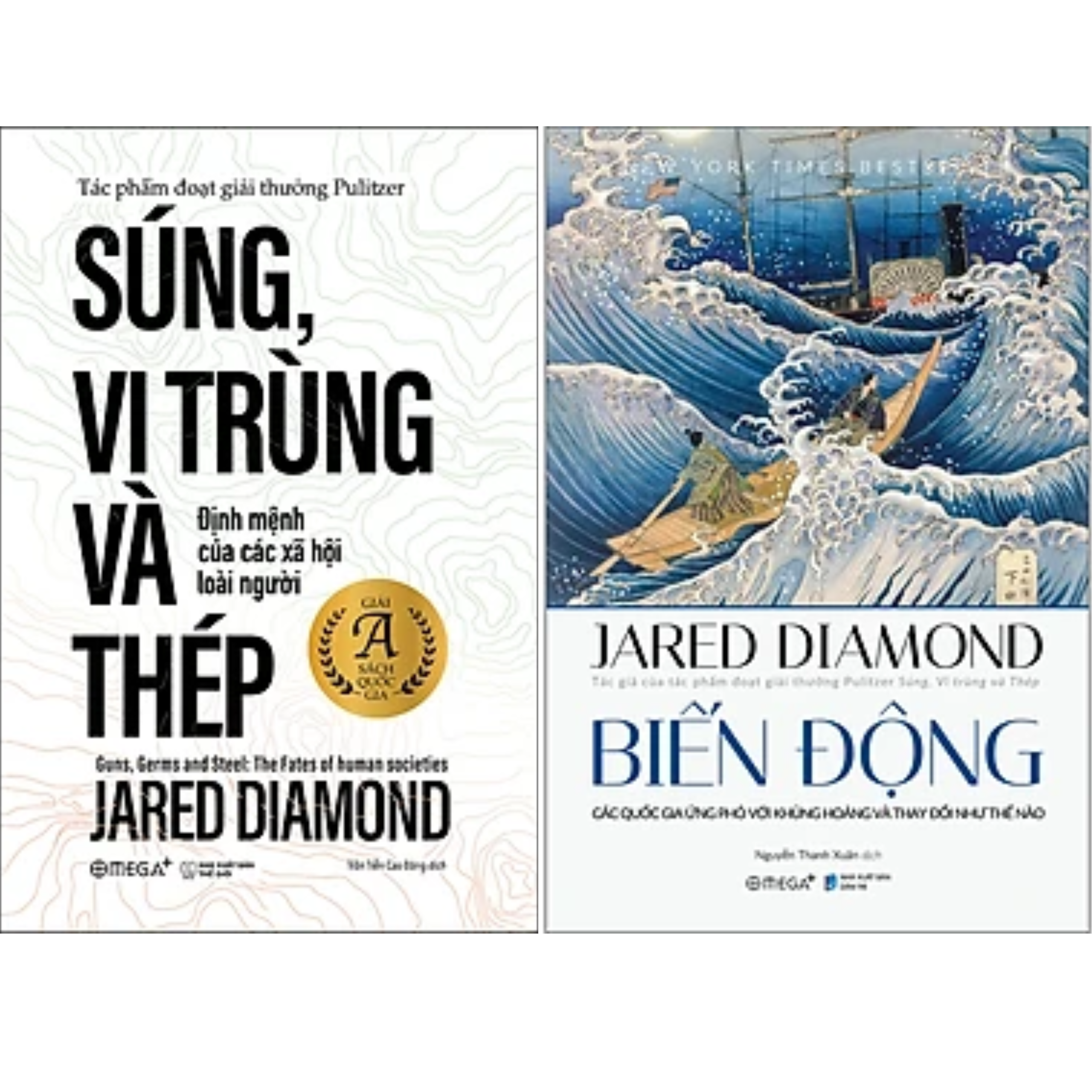 Combo Sách Nghiên Cứu Lịch Sử Nhân Loại Của Jared Diamond : Biến Động + Súng, Vi Trùng Và Thép (Phiên Bản 2020) 