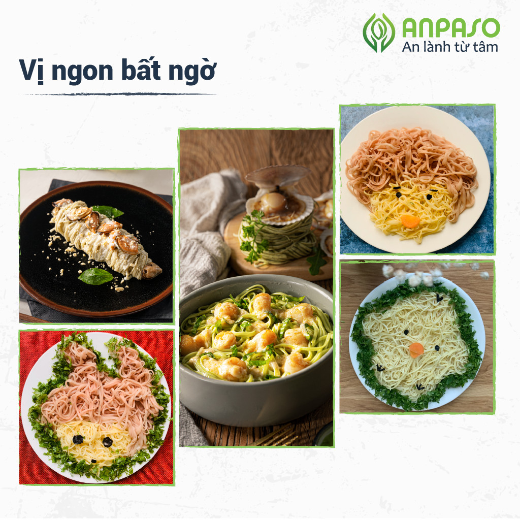 Mì Rau Củ Sâm Cát Organic Anpaso 120g