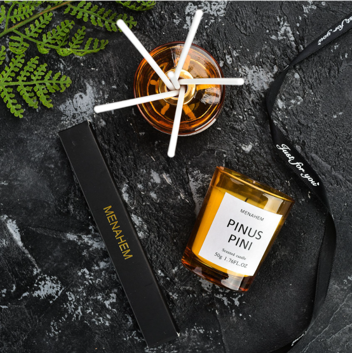 Set nến thờm và tinh dầu hoa Oải Hương Lavender
