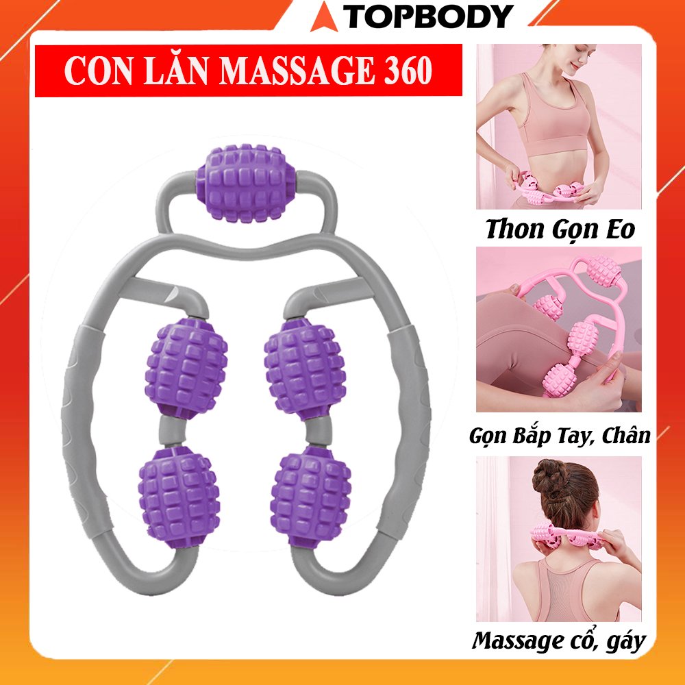 Con lăn Yoga Massage Bắp Tay, Bắp Chân, Con lăn Massage Tiện Dụng Chất Lượng Cao TOPBODY