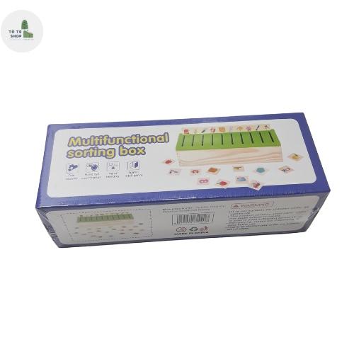Đồ chơi thả hình gỗ theo chủ đề, bao gồm 8 chủ đề và 80 thẻ theo từng chủ đề