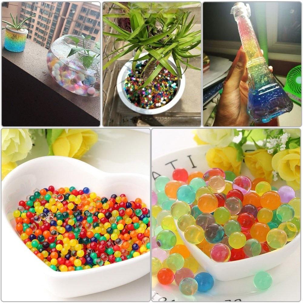 Gói 50gr hạt nở nhiều màu sắc trang trí Slime, lọ hoa
