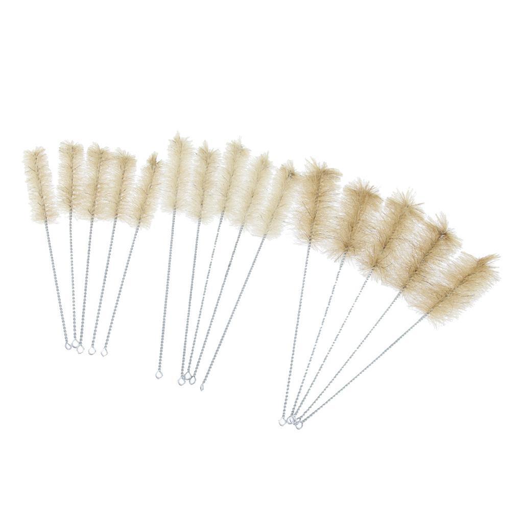 Set Of 15 Pieces Test Tube Brushes Brush Cleaning Tool 3 Sizes S/M/L