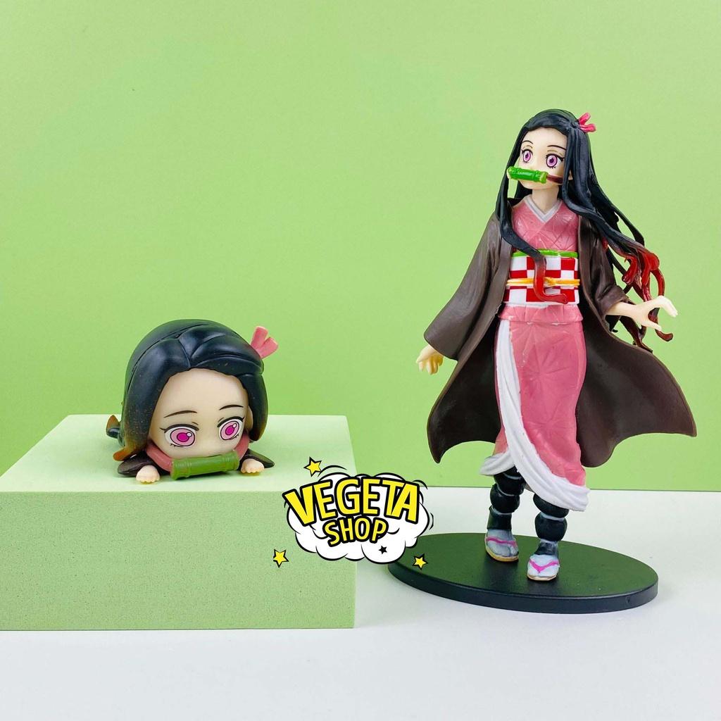 Mô hình Kimetsu No Yaiba - Mô hình thanh gươm diệt quỷ - Kamado Nezuko các tư thế nằm ngồi quỳ đứng - Cao 6~15cm