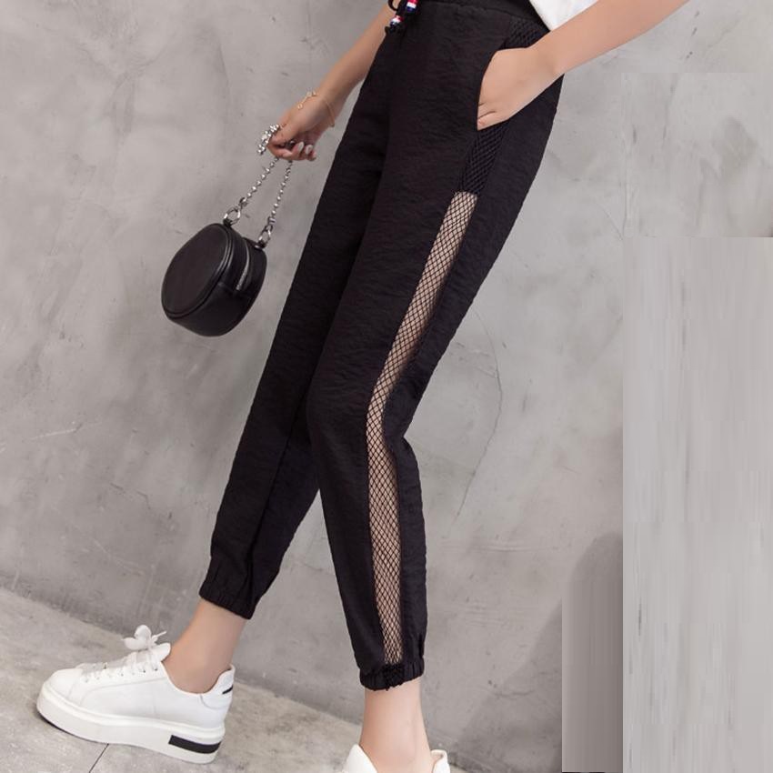 Quần Jogger lưới sườn cá tính