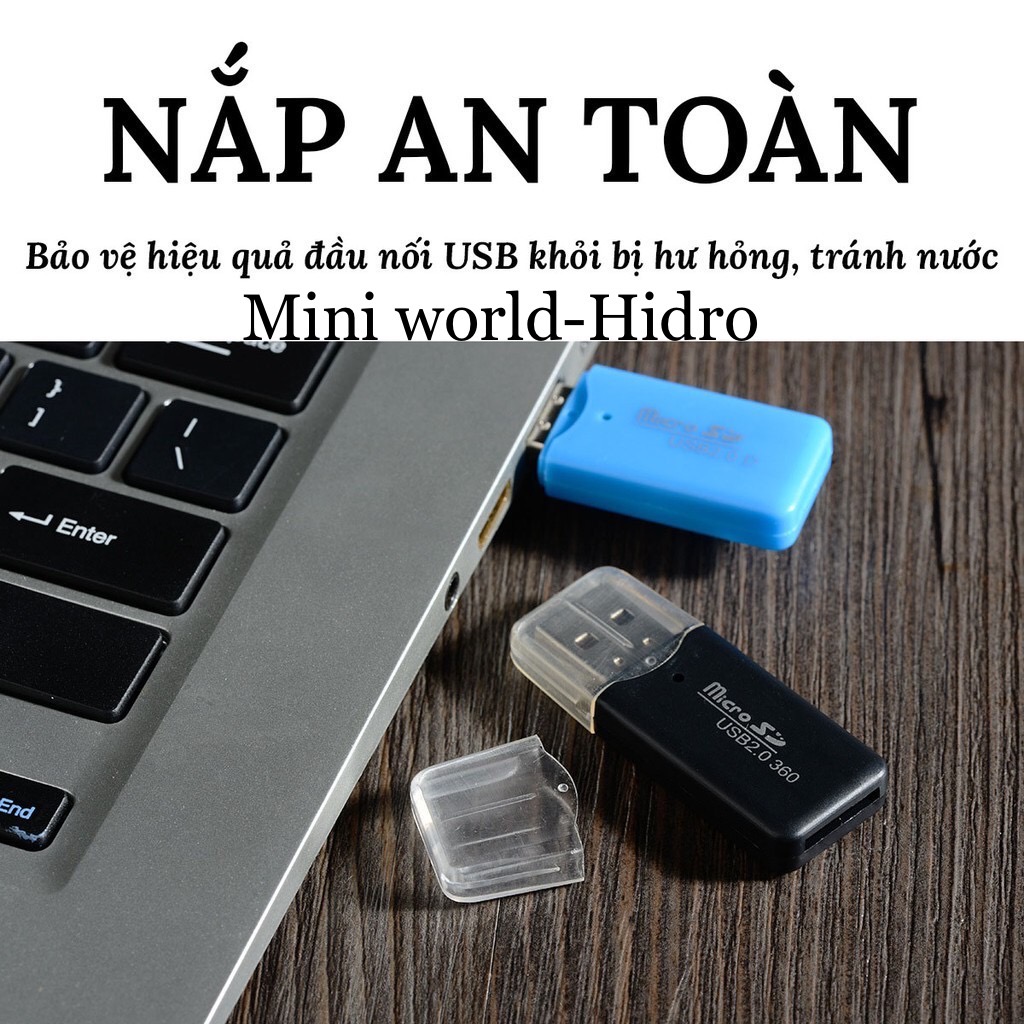 ￼Đầu đọc thẻ nhớ SD micro hình USB truyền dữ liệu hình ảnh từ thẻ nhớ qua máy tính