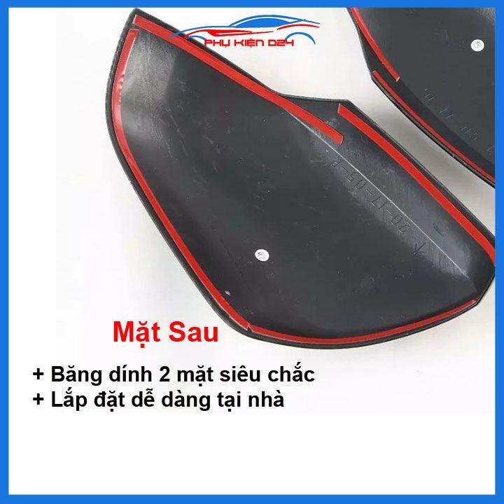 Ốp gương chiếu hậu Pajero Sport 2019-2020-2021 vân Cacbon bảo vệ chống trầy trang trí làm đẹp xe