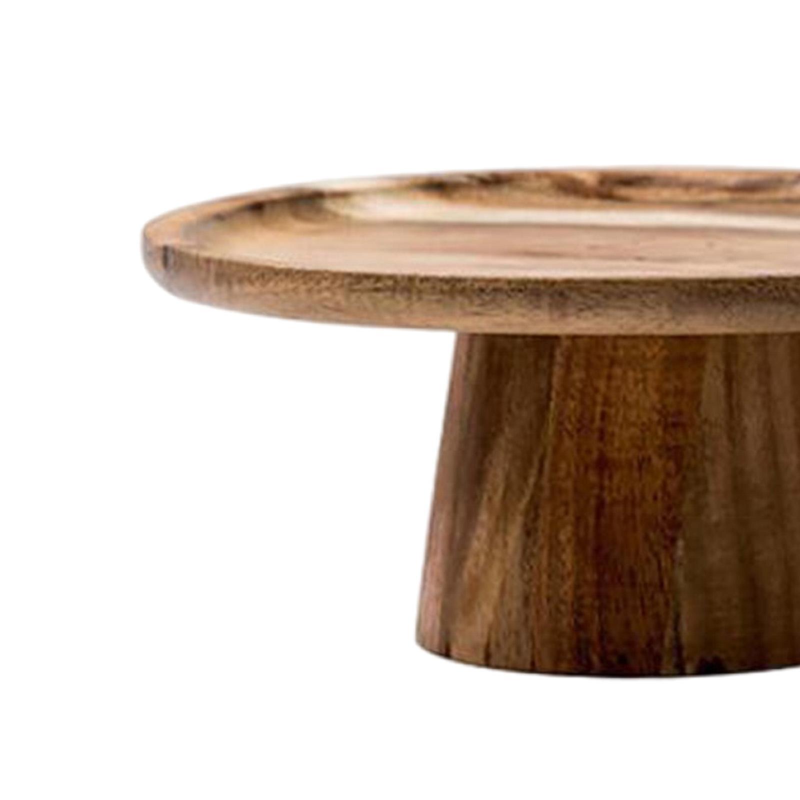 2x Wooden Pedestal Dessert Table High Tray Cake Stand Holders cake Display