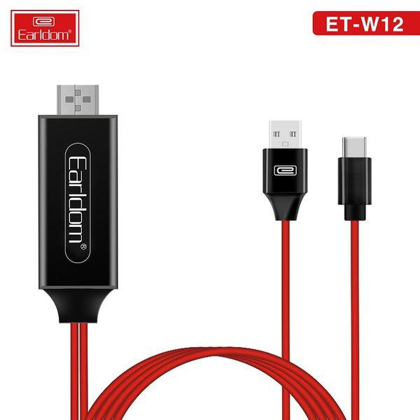 Cáp HDMI Type C Earldom W12 ( Độ Phân Giải 4K ) - Hàng Chính Hãng