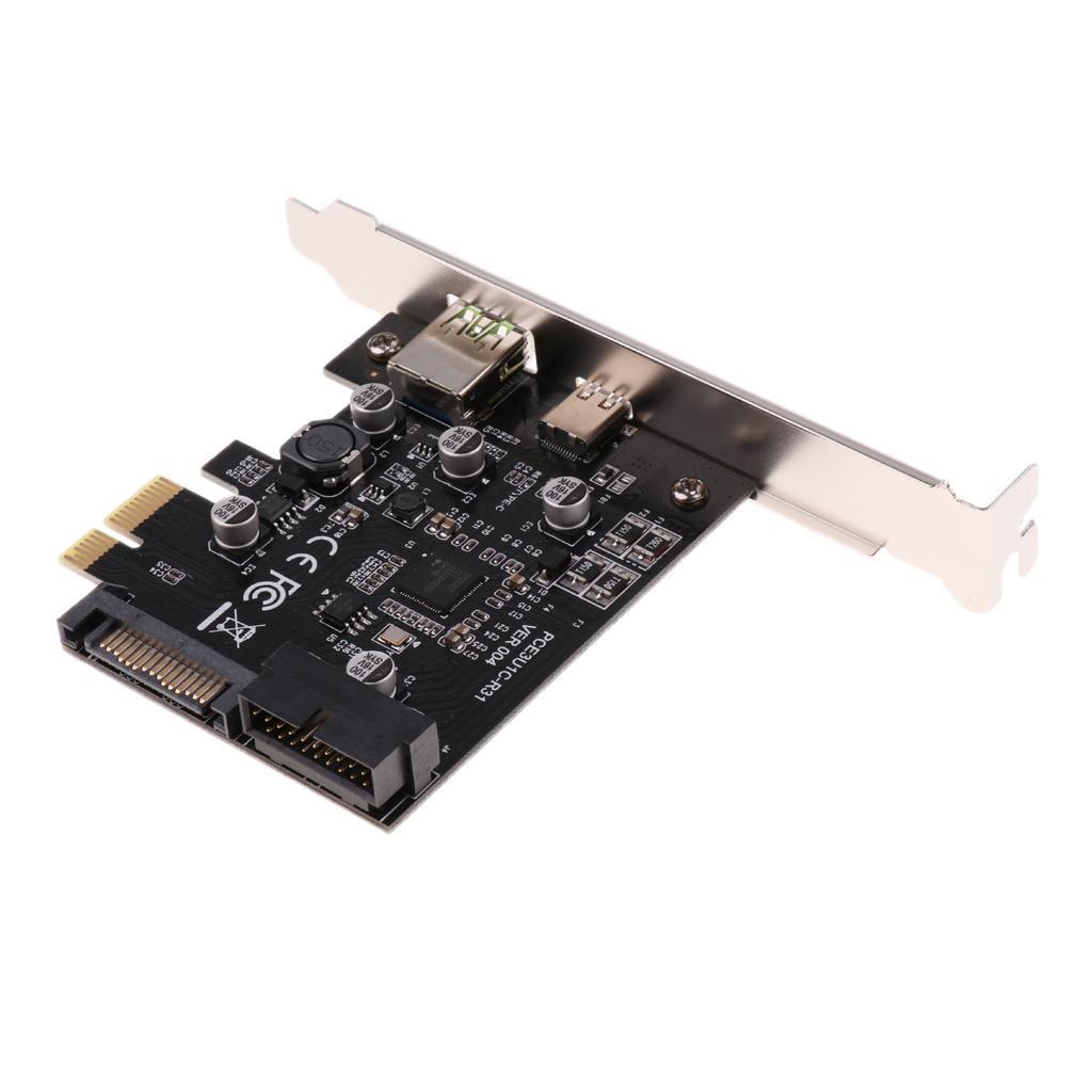 USB 3.1 Type C Interface PCI-E Expansion Card Linux WinXP