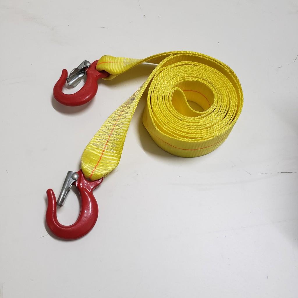 Dây cáp vải cứu hộ ô tô, cáp kéo xe, dây bẹ nâng hàng tải làm việc 1.5 tấn, tải đứt 3 tấn, bản 50mm