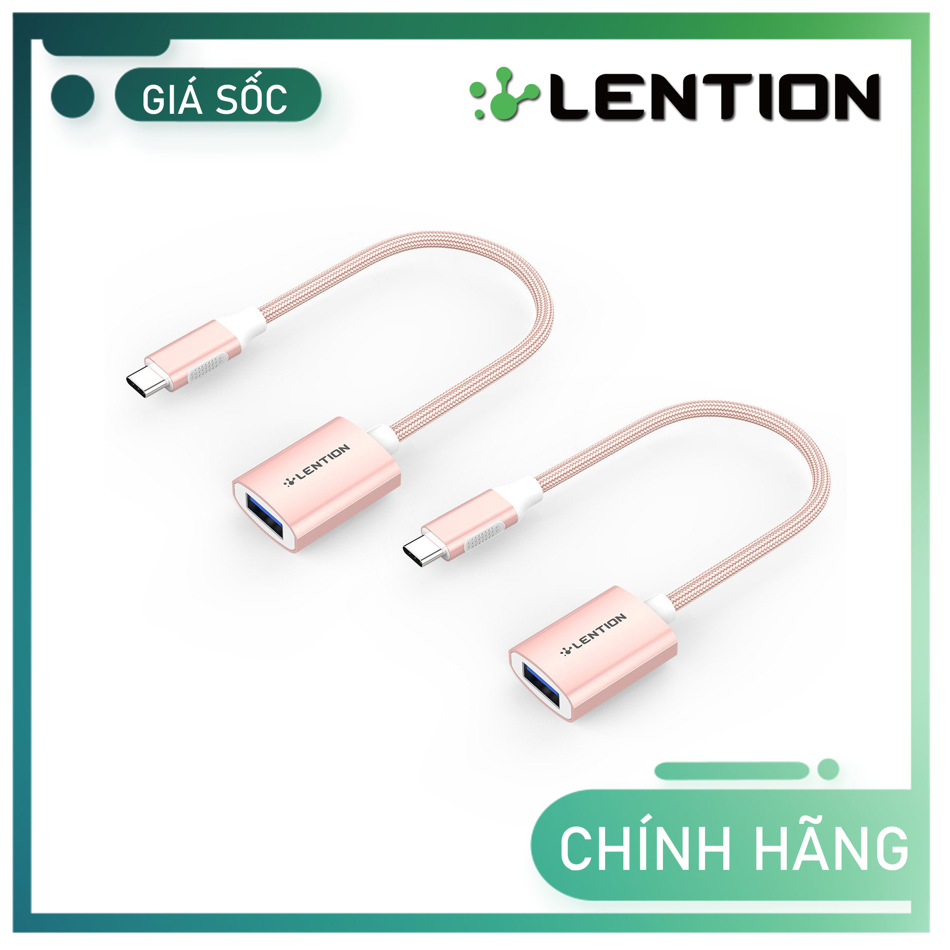 Bộ chuyển đổi USB-C sang USB-A 3.0 Lention C6  Hàng Chính Hãng