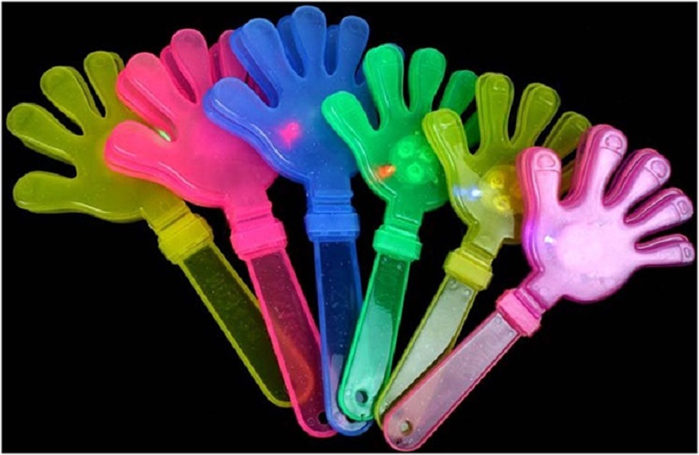BỘ 2 Đèn LED Phát Sáng Hình Bàn Tay Cổ Vũ
