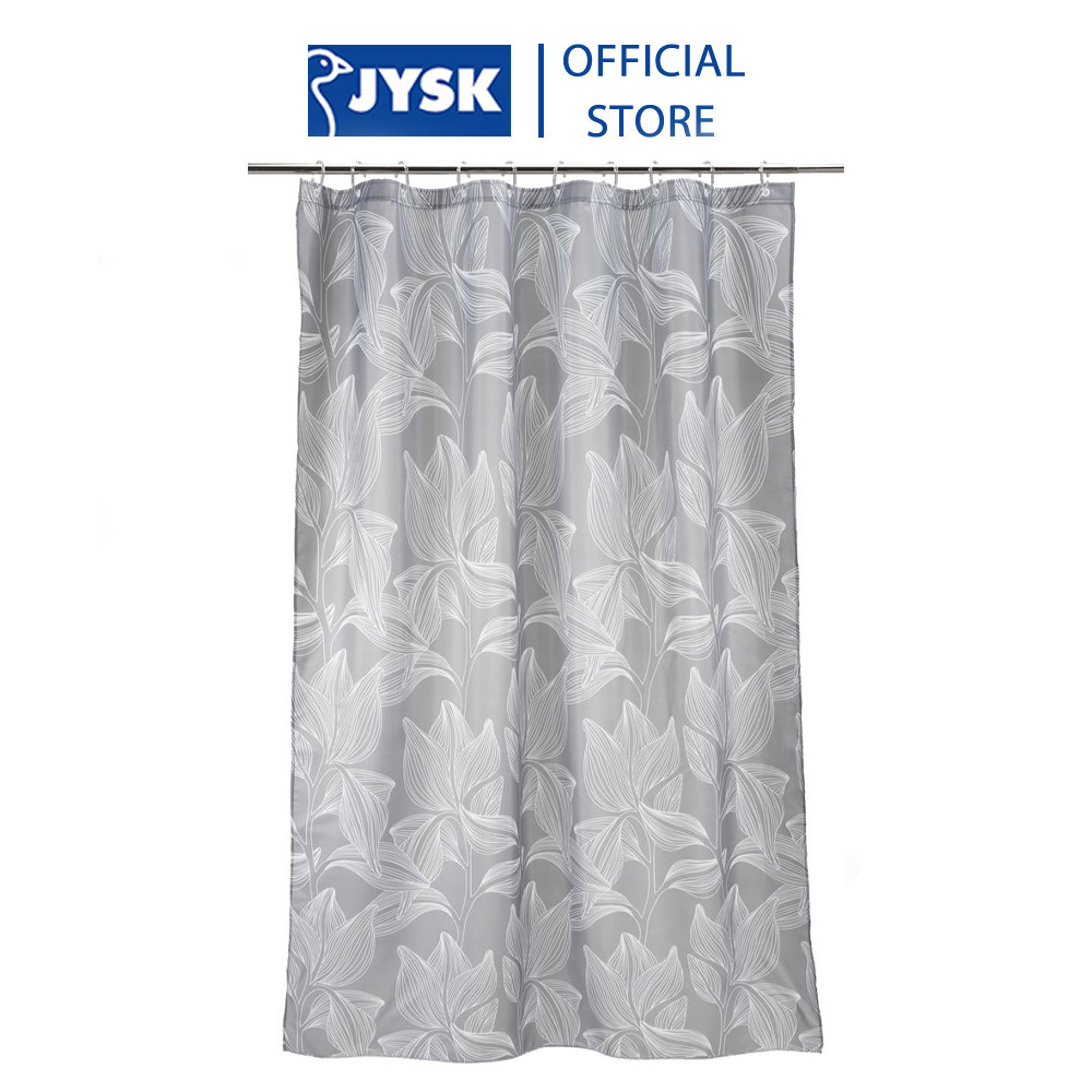 Rèm phòng tắm | JYSK Bettna | Polyester | xám | R150xD200cm