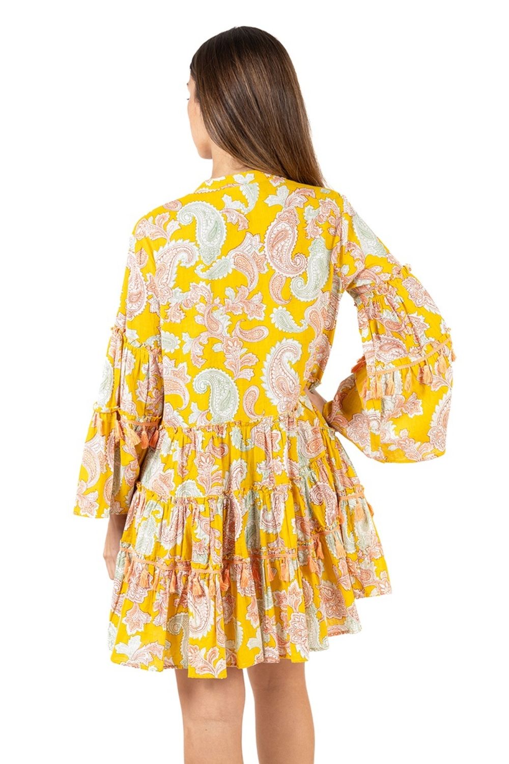 Đầm Boho Kết Cườm Cotton Isla Bonita