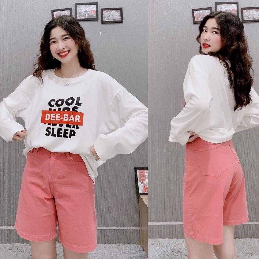 Quần Short Nữ Chất Kaki Thun co giãn nhiều màu form rộng dễ mặc basic unisex Ulzzang (KKCG