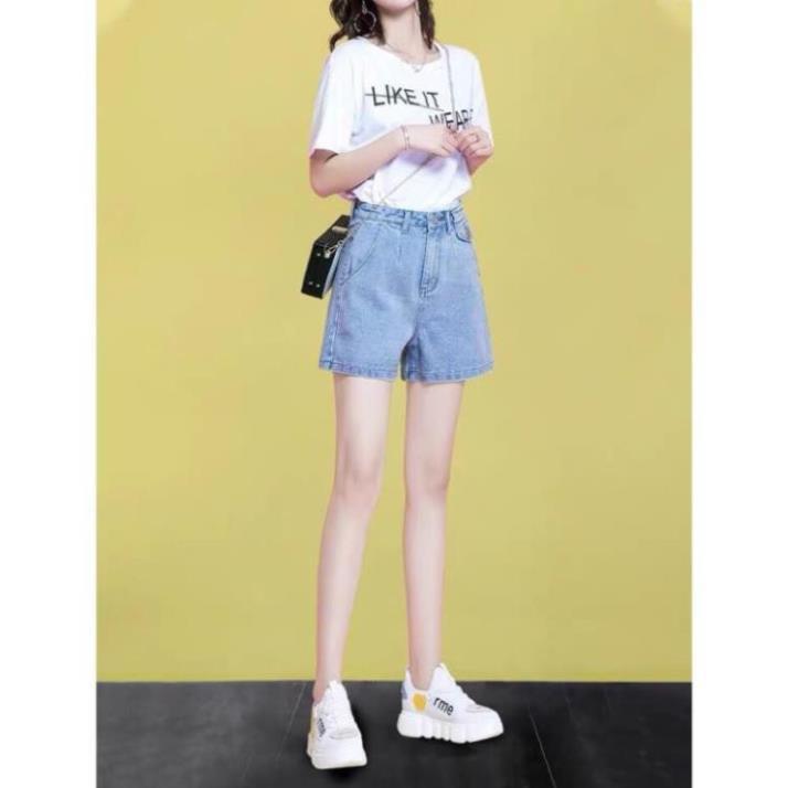 QUẦN SHORTS JEAN SOOC NỮ CẠP CAO