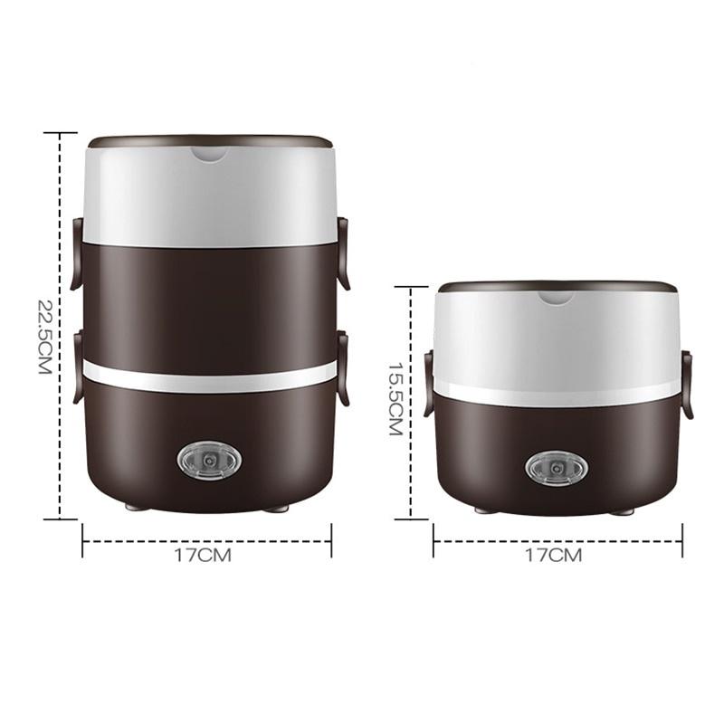Hộp cơm Cắm Điện 3 Tầng ruột inox Cao Cấp Giữ Nóng Thức Ăn Liên Tục