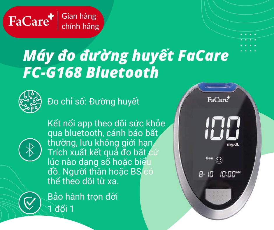 Máy đo đường huyết Facare TD-4277 Bluetooth
