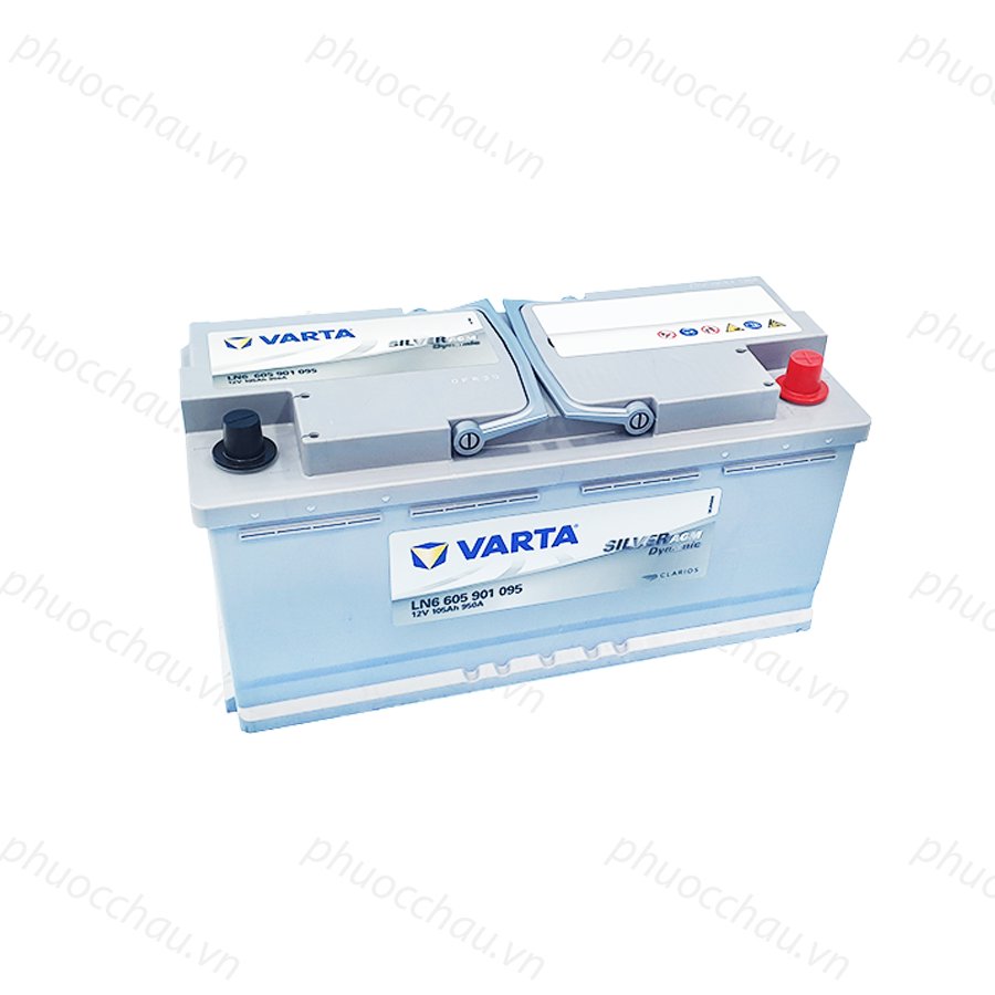 Bình Ắc Quy 12V105Ah, Ắc Quy VARTA AGM 105 LN6 605901095