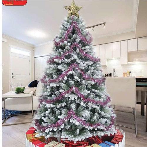 Cây thông noel PE phủ tuyết cao 2m - Cây tự động bung - Loại cây đẹp sang trọng