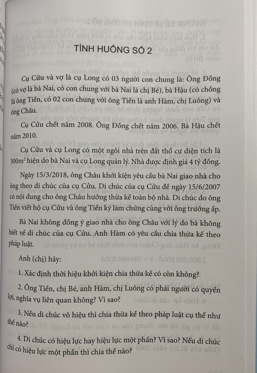 100 câu hỏi giải quyết tranh chấp thừa kế tại tòa