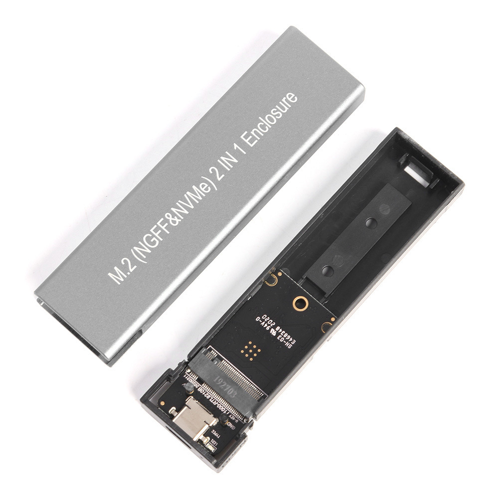 M.2 NVME/NGFF to USB 3.1 Enclosure Adapter M.2 SSD Case for 2230/2242/2260/2280 NVMe SSD 2TB