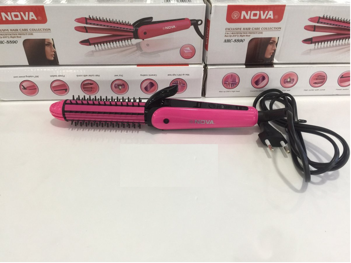 Máy là tóc, uốn xoăn, bấm xù 3 in 1 NO/VA 8890
