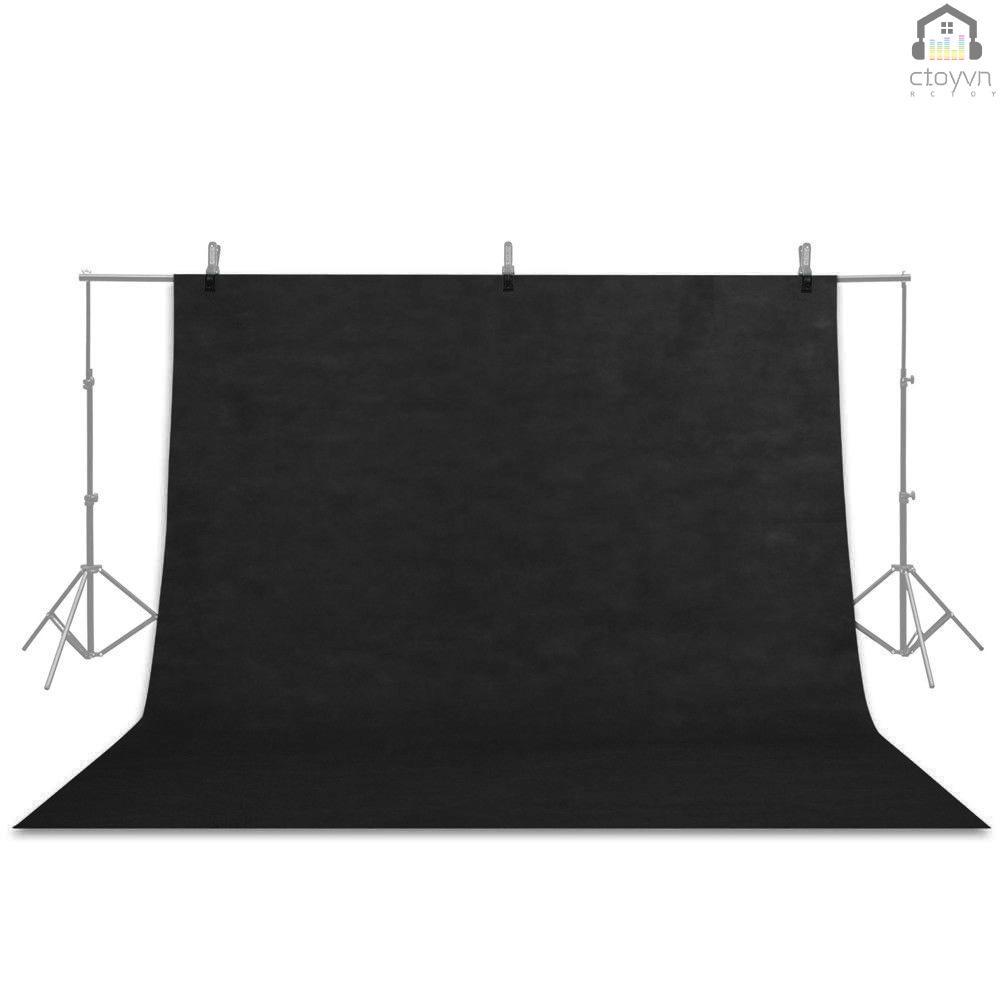 Phông nền chụp ảnh bằng vải không dệt màu đen 3*2M