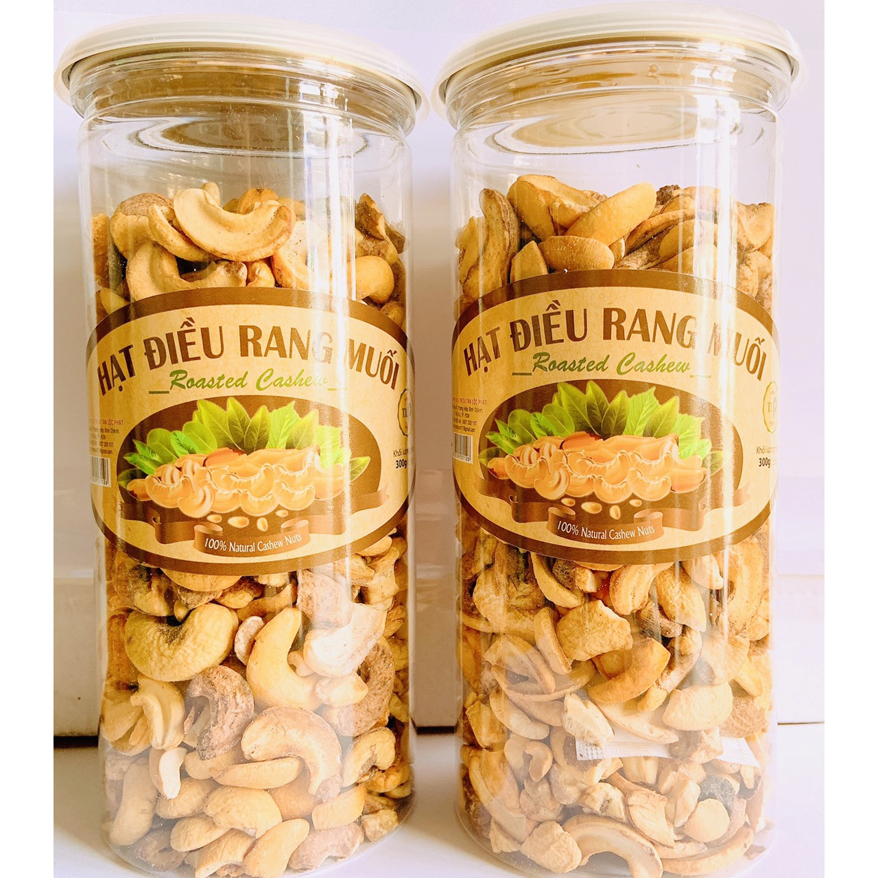 COMBO 2 HŨ HẠT ĐIỀU RANG MUỐI VỠ ĐÔI TÂN LỘC PHÁT