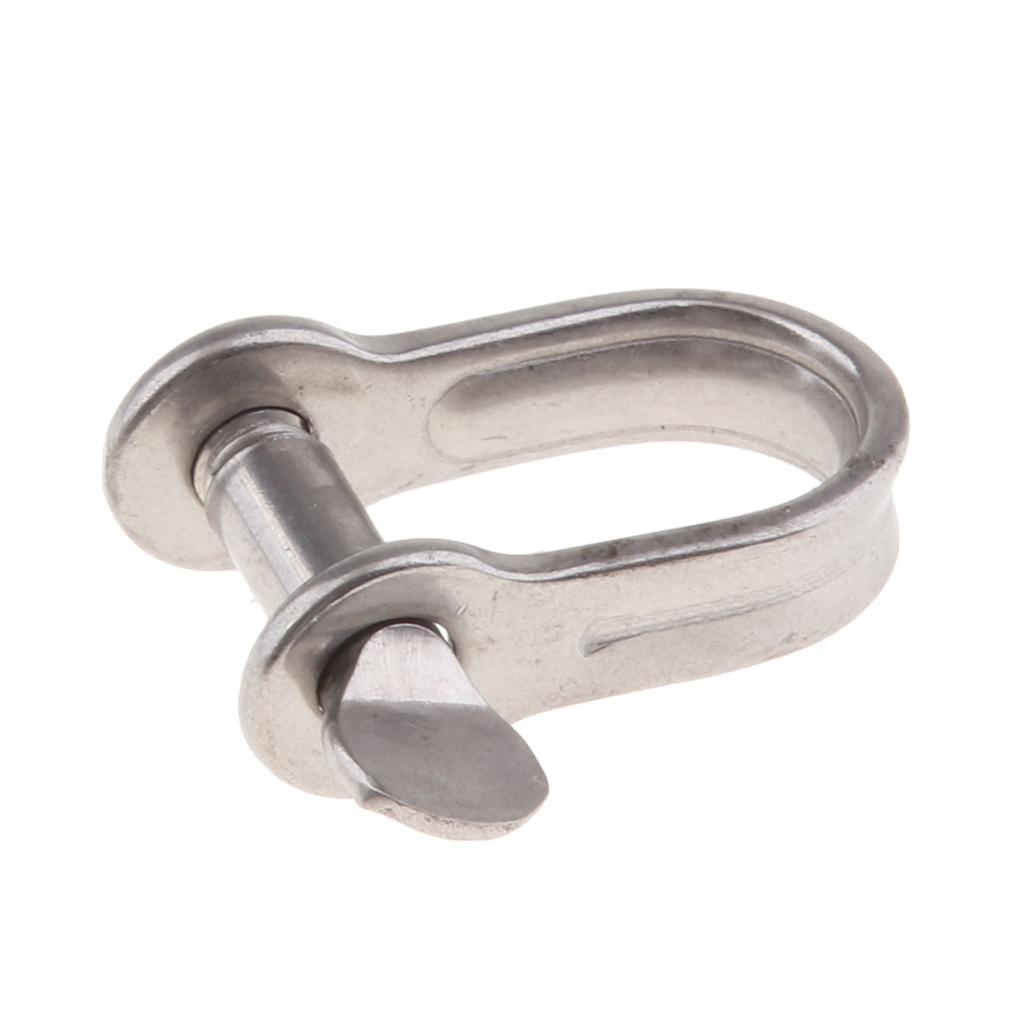 304 Stainless Steel Captive Pin D - shackle Boat / Marine / Shade / Sailing , 4mm