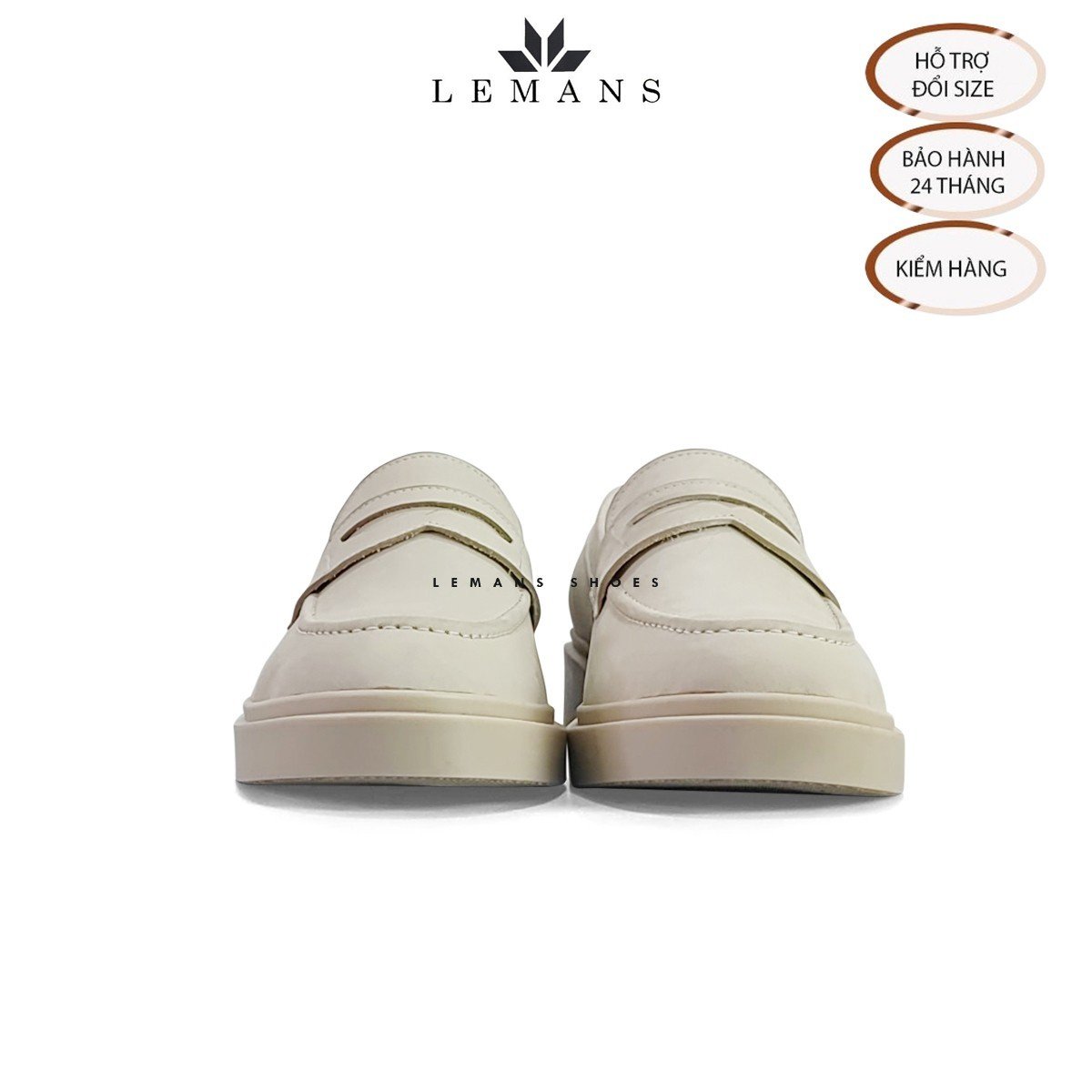 Giày Loafer da Nubuck Tan LEMANS PL01N, đế tan hạt kim cương tăng cao 4cm khuôn độc quyền Bảo hành 24 tháng