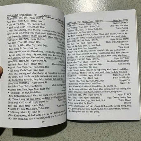 [KoSuyTu] LỊCH VẠN SỰ 2026 – BÍNH NGỌ