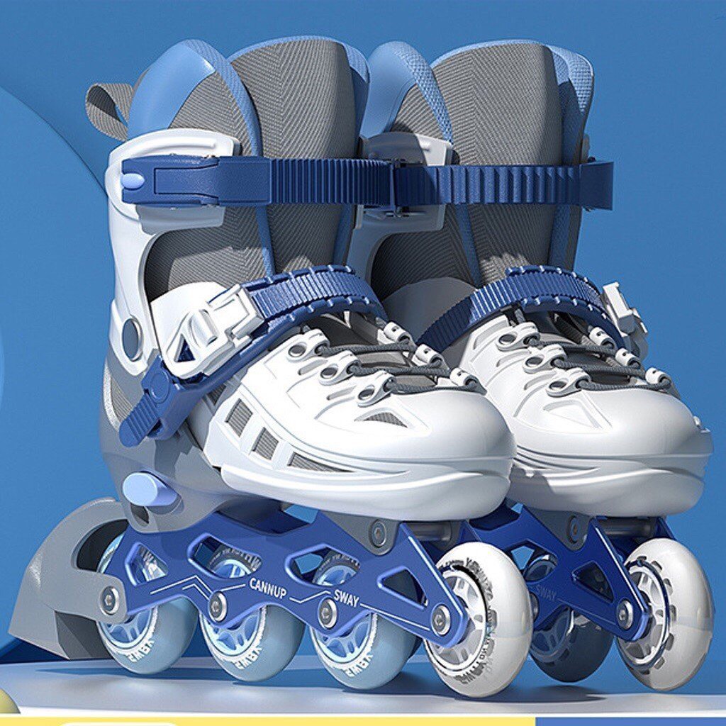 Giày trượt patin SWAY New dành cho trẻ em 8 bánh phát sáng + Tặng kèm bảo hộ chân tay
