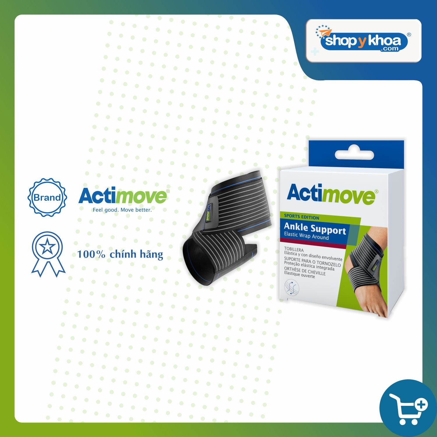 Băng quấn cổ chân đàn hồi 73414-SPO Actimove Ankle Support