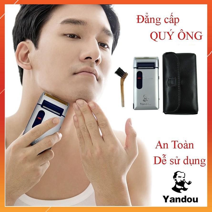 Combo một máy cao dâu và 1 bộ lưỡi đề phòng hãng MÁY CẠO RÂU SIÊU BỀN YANDOU SC-W301U