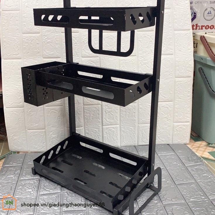 KỆ GIA VỊ ĐA NĂNG INOX 2 TẦNG VÀ 3 TẦNG SƠN TĨNH ĐIỆN