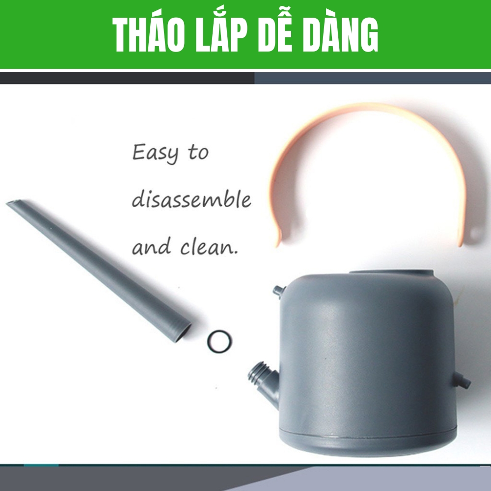 Bình tưới cây trong nhà nhỏ gọn cầm tay tiện lợi 1,8 lít