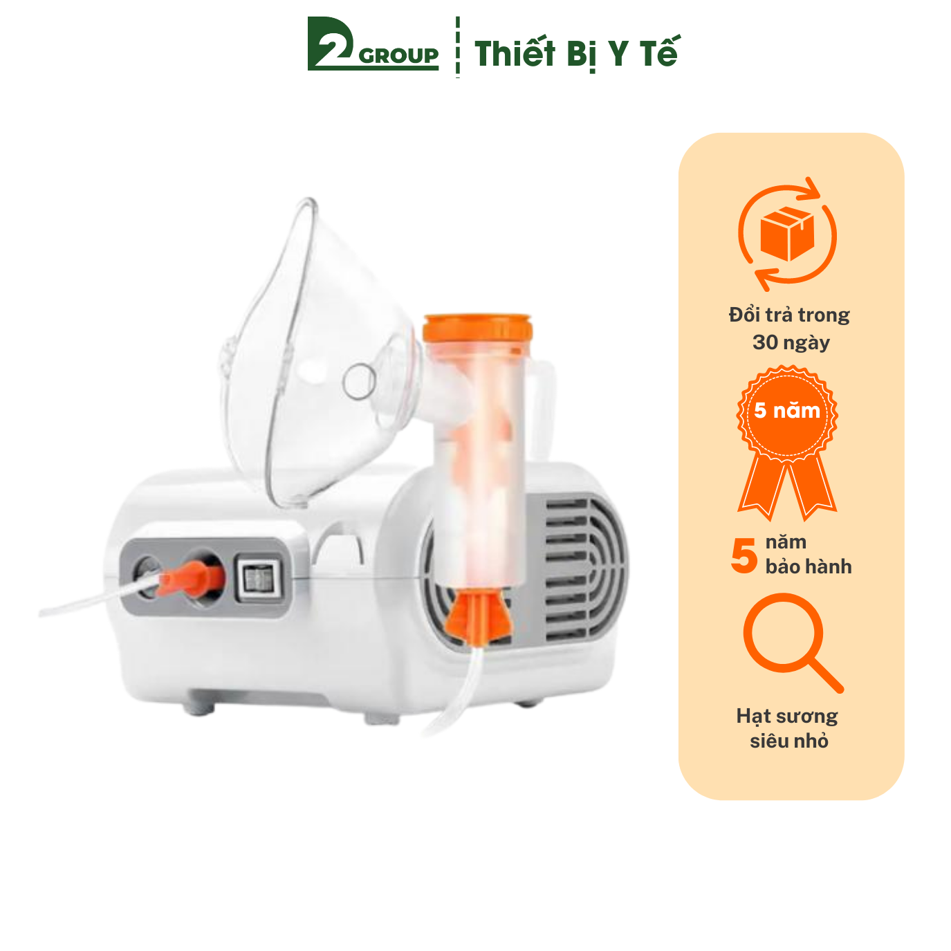 Máy xông khí dung Medical Mesh Nebulizer, loại bỏ 99.97% hạt nhỏ