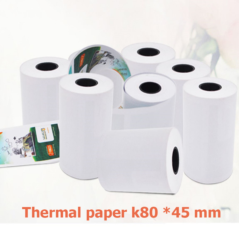 Combo 50 cuộn giấy in hóa đơn, giấy in nhiệt, in bill K80, phi 45