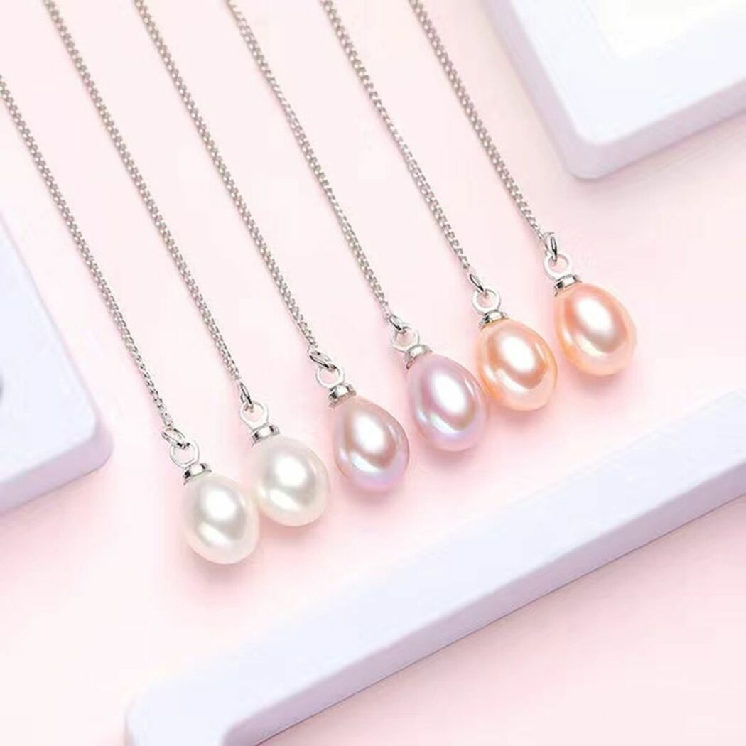 Bông Tai Ngọc Trai Nước Ngọt Thiên Nhiên Cao Cấp - Dáng Dài Quyến Rũ - Trang Sức Cô Tấm - ELLIS PEARL - CTJ3809
