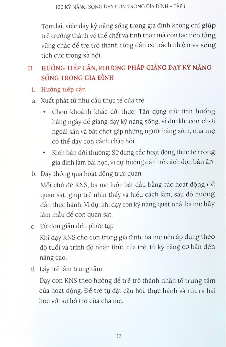 100 Kỹ Năng Sống Dạy Con Trong Gia Đình (Con Từ 3 Đến 10 Tuổi) - HA