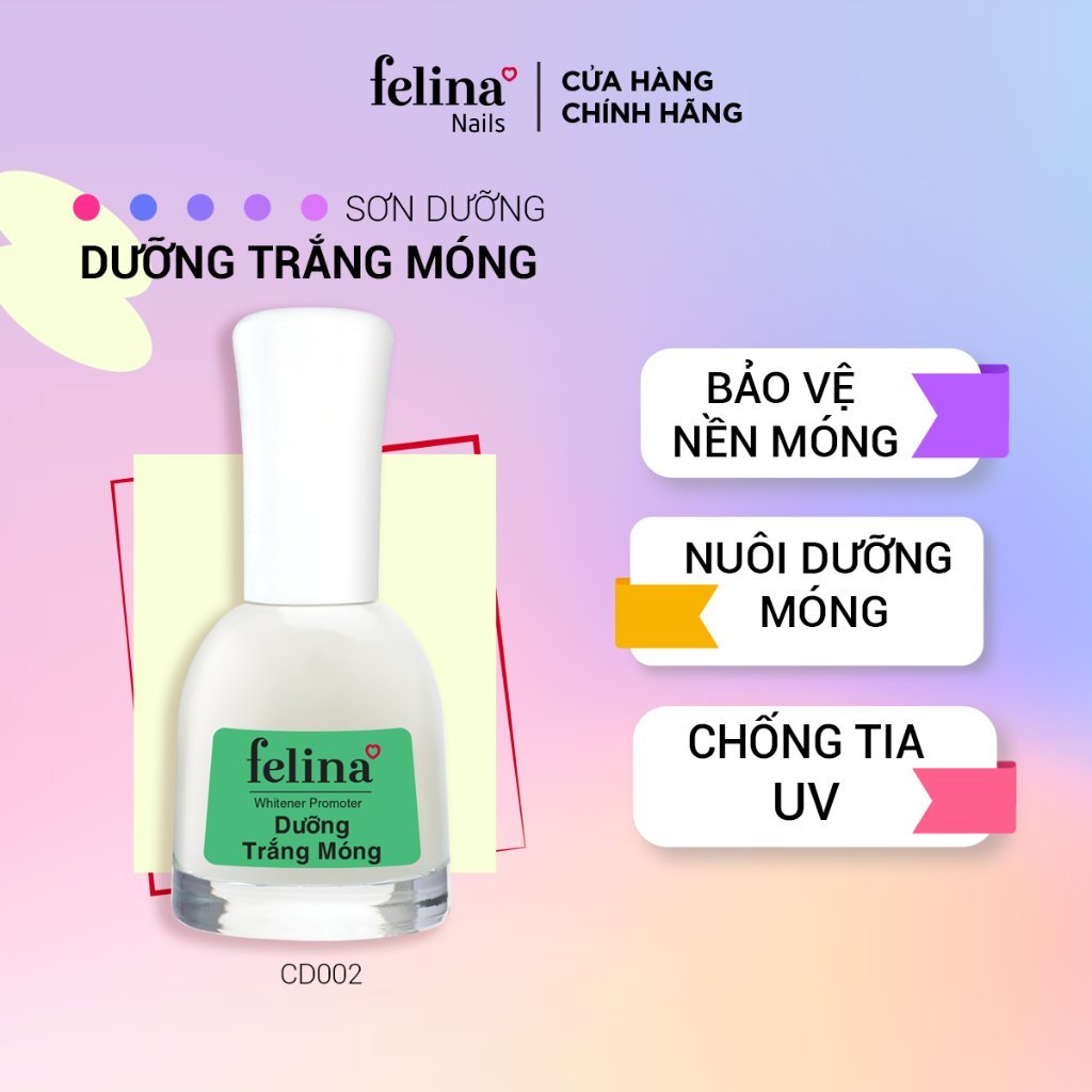 Sơn dưỡng trắng móng Felina_CD002