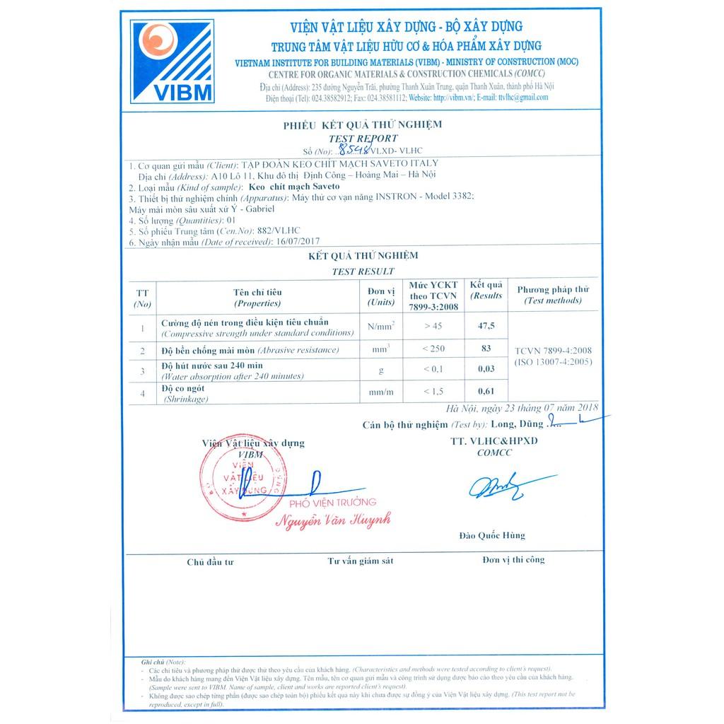Combo Súng Bắn Keo Chà Mạch Saveto Và Keo Chít Mạch Saveto Cao Cấp, Thi Công Nhanh Và Thẩm Mỹ Cao.