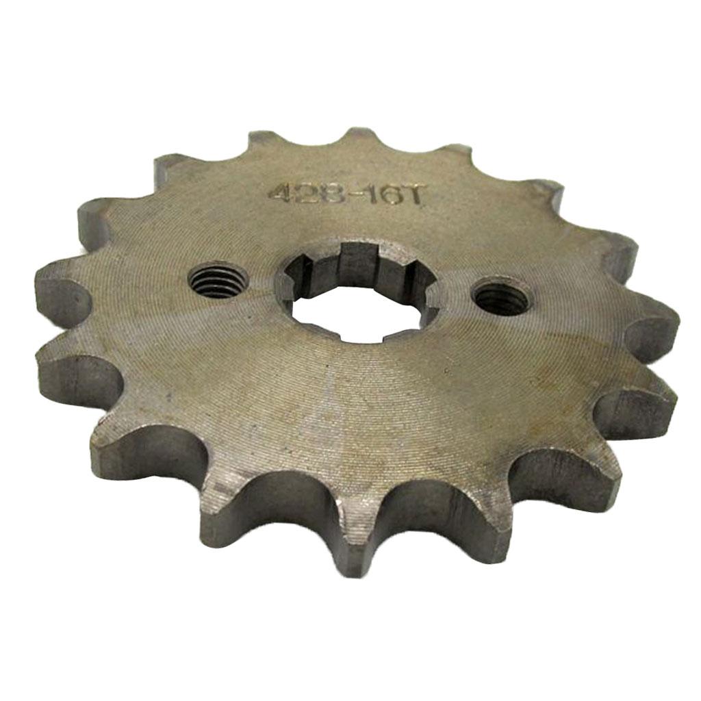 2x 16T Teeth 17mm 428 Chain Front Sprocket Cog  Quad